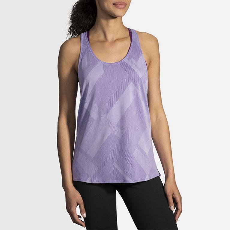 Brooks Array Hardlooptanktop voor Dames Paars (YWLZA-1654)